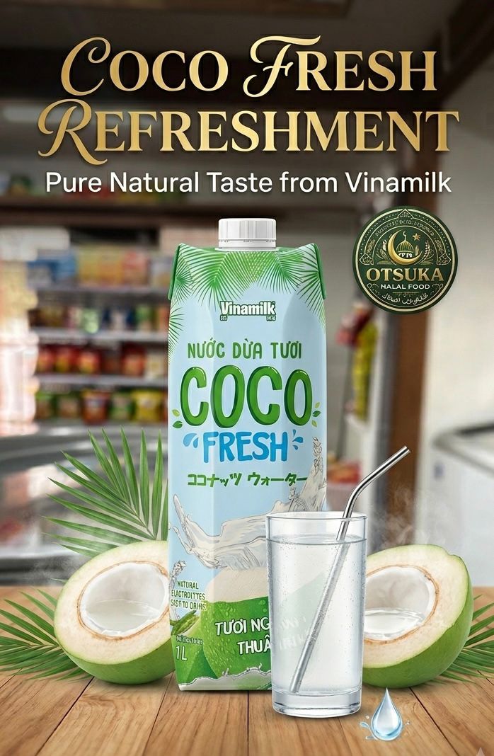 Vinamilk Coco Fresh Coconut Water, 1L
